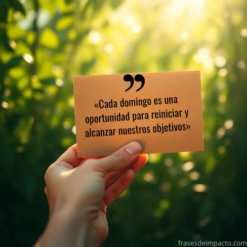Frases de domingo motivadoras