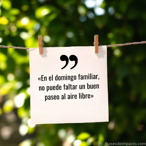 frases de domingo en casa