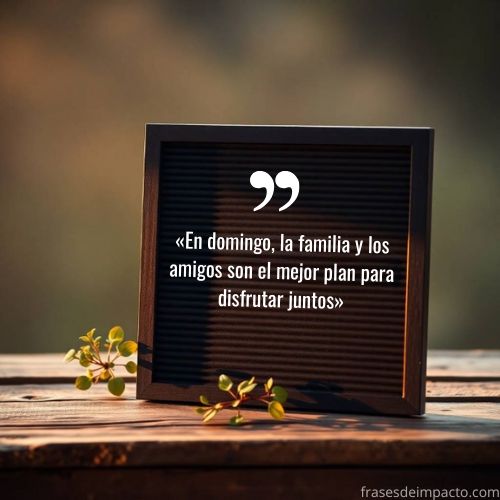 frases de domingo familiar