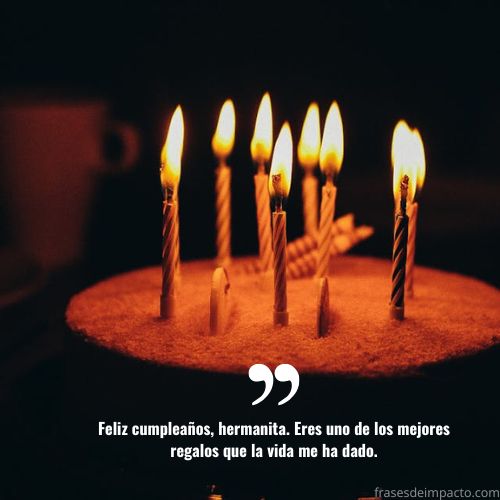 Frases de Cumpleaños para una Hermana Menor