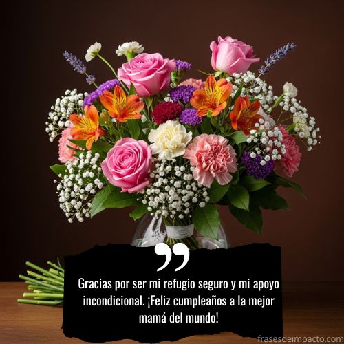 Frases de cumpleaños para mi mamá