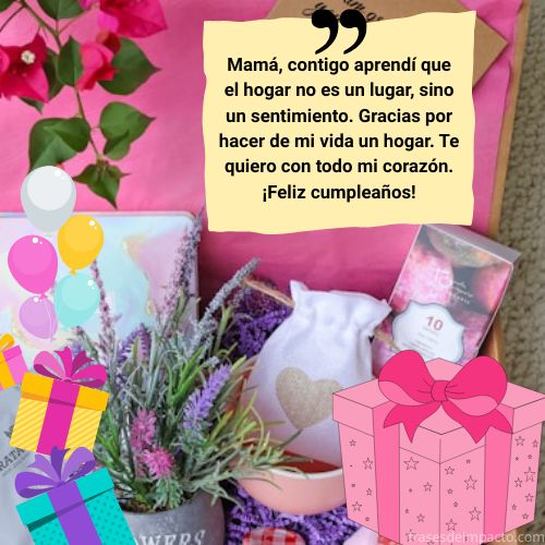 Mensajes de cumpleaños para mi mamá