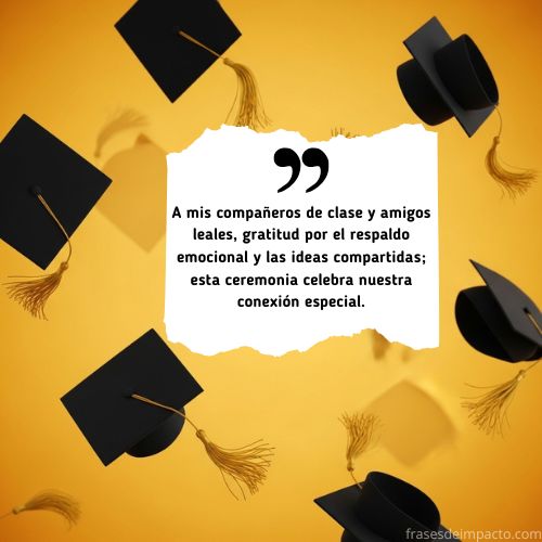 Palabras de agradecimiento de graduación para amigos y compañeros
