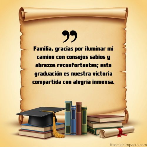 agradecimiento de graduación a mi familia